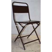 Chaise bon marché en métal léger pliable